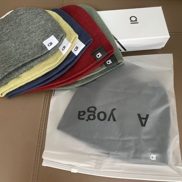 

Desinger Beanie for Women Mens Hat Thick Beanie Yoga Caps Autumn Winter Outdoor Warm Knitted Hat Street Hat Embroidery Skull Caps High-quality Gifts, 1#