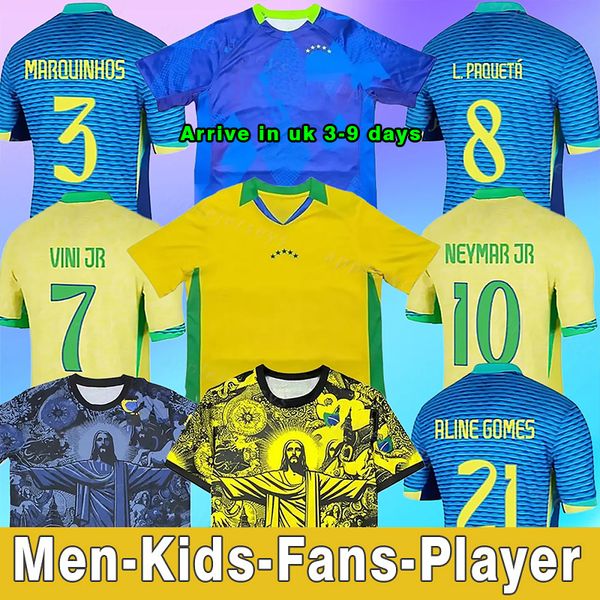 

24 25 26 soccer jerseys Camiseta de futbol PAQUETA RAPHINHA 2024 2025 2026 football shirt maillots MARQUINHOS VINI JR RICHARLISON MEN KIDS WOMAN NEYMAR RODRYGO, 24 25 home kids