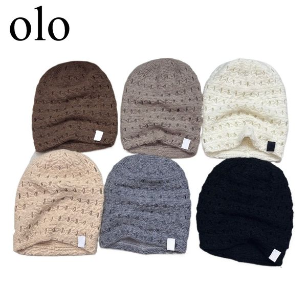

Desinger Stack Hat Beanie Thick Wool Beanie Autumn Winter Outdoor Warm Knitted Hat Big Head Surround Show Face Hat Makes Your Face Look Smaller High-quality, 1#