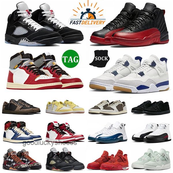 

Designer Shoes 4s 5s 1s Basketball Shoes 12s 4 Men Women Sneakers Military Black Cat Metallic Flu Game Bred Fear Fire Sail Red Thunder White Pink Mens Trainers Runners