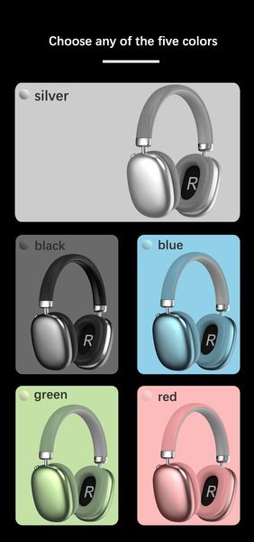 P959 Hot Selling Cotton Stereo Long Life Gaming Headset Knob Button Wireless Bluetooth Headset