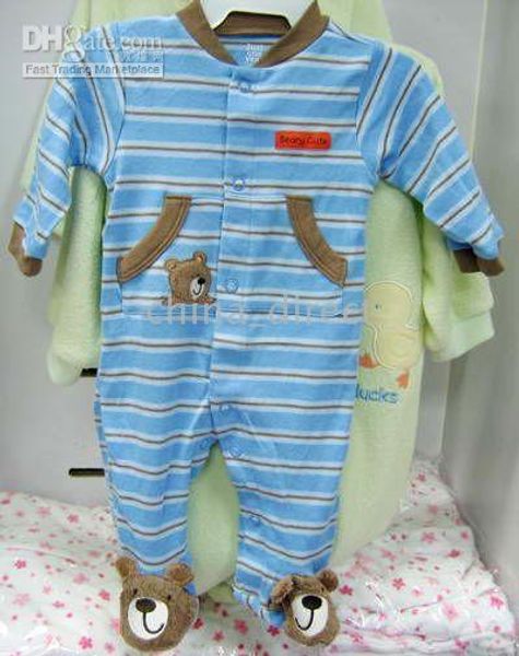 

baby infant romper bodysuits oneises rompers sleeper outfit 20pcs/lot #1945, Blue