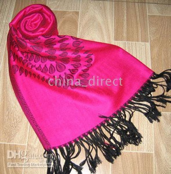 

womens pashmina feeling shawl cashmere scarf scarves ponchos wrap silk scarf wraps shawls 10pcs/lot #2071, Blue;gray