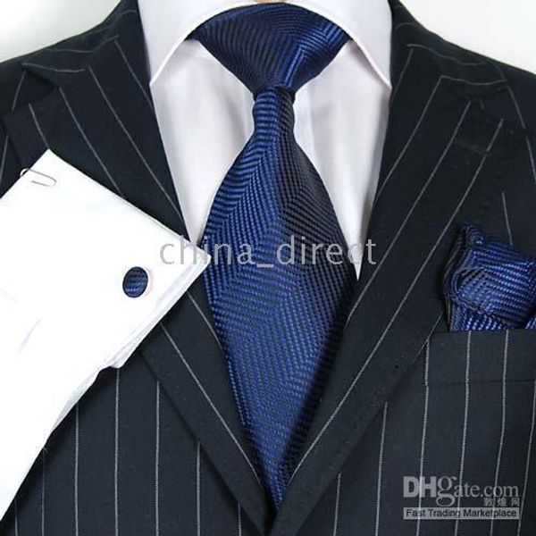

tie sets tie hanky cufflinks tie cuff link neckties,ties,cuff button 13sets/lot #1319, Blue;purple