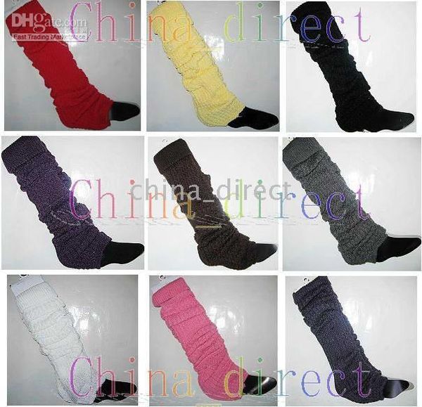 

winter Leg warmers womens knit Tight & Sexy leg warmer 35 pairs/lot Mixed style color #3489, Multi