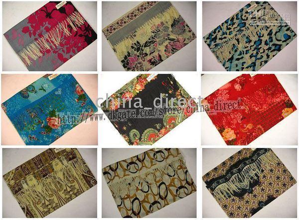 

cashmere scarves pashmina ponchos scarf shawl wraps wrap 12pc/lot new arrival, Blue;gray