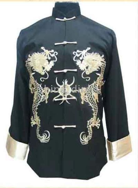 

chinese kungfu silk jackets,tai silk outwear 5pcs/lot new, Black;brown