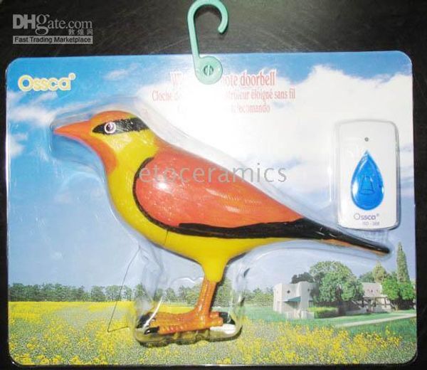

lot of 10pcs home wireless lark bird shape remote control chime doorbell