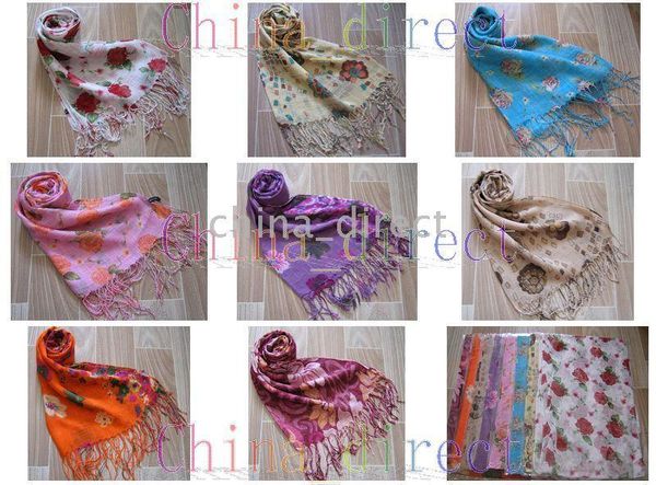 

womens scarf scarves wraps scarves shawl neck scarf 24pcs/lot #1718, Blue;gray