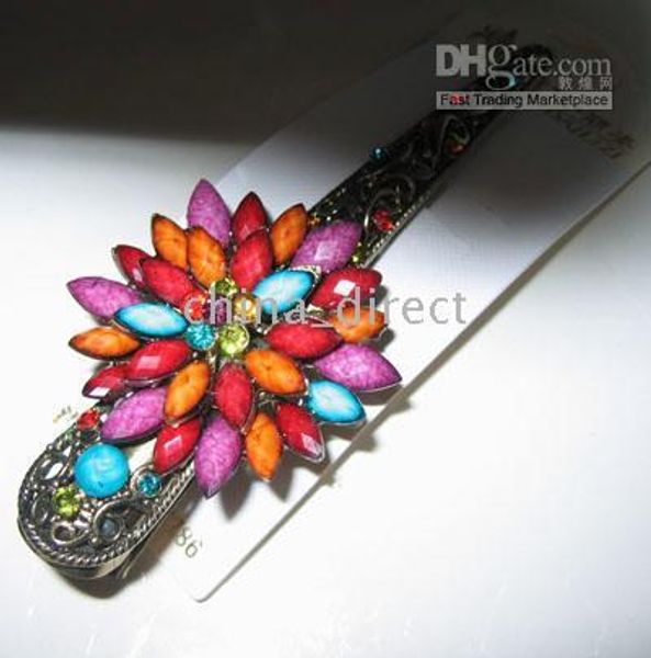 

hair barrette clip clasps claw clips polar bows 25pc/lot new, Golden;silver