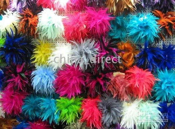 

feather hair pony clip feathers pin brooch hair clip hair accessorry 30pcs/lot, Golden;silver