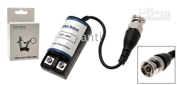 

cctv system twisted video balun passive transceivers dvr camera bnc cat5 utp