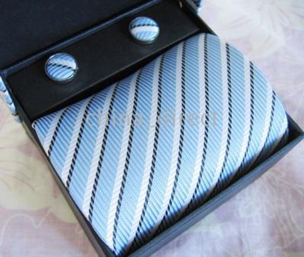 

silk polyster tie set tie+hanky+cufflinks tie cuff link neckties,ties,cuff button #1776, Blue;purple