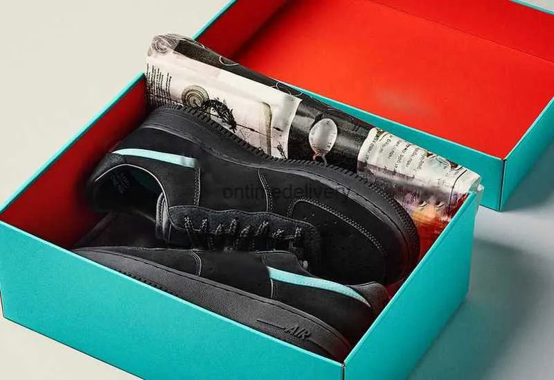 

tiffany x 1 low mens running shoes sneaker black blue multi color dz1382-001 men women sports sneakers