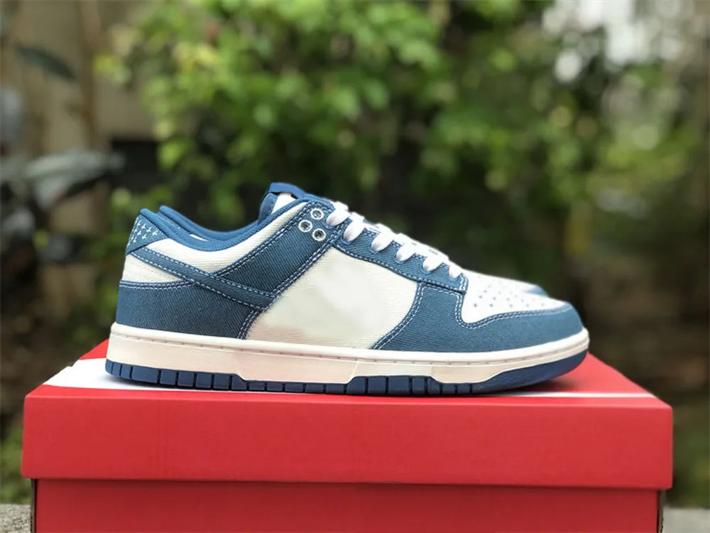 

shoes running sb low sashiko industrial blue dv0834-101 sports designer skateboarding sneakers