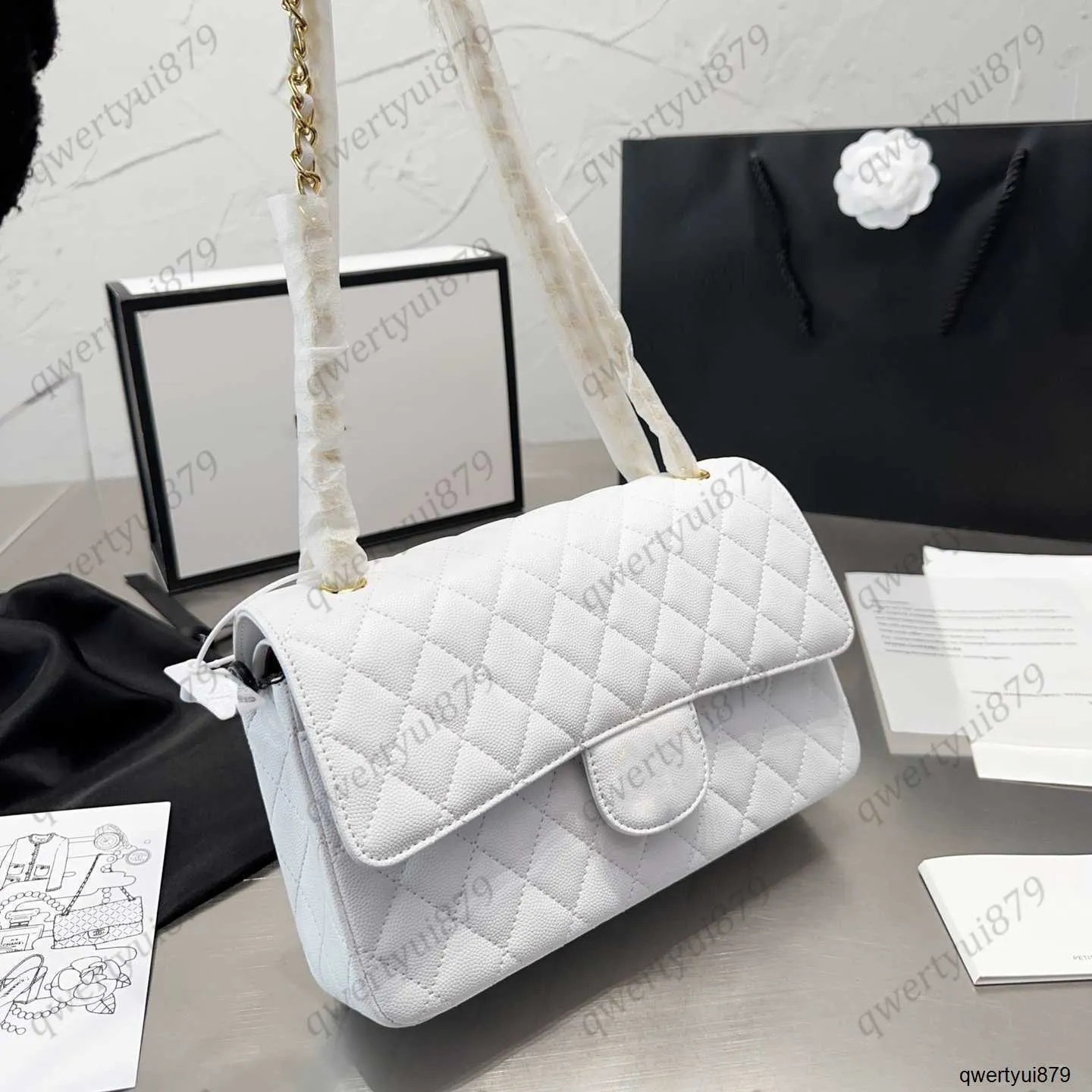 

channel bags clutch flap shoulder chain bag handbag totes bags check velour thread purse double letters solid hasp square stripes luxury han