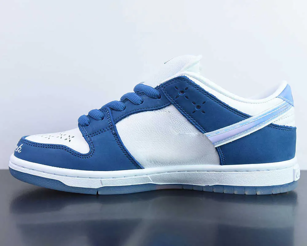 

born raised x sb low shoes white blue shoe outdoor sneakers for women men size us 4-13 eur 36-47, Black