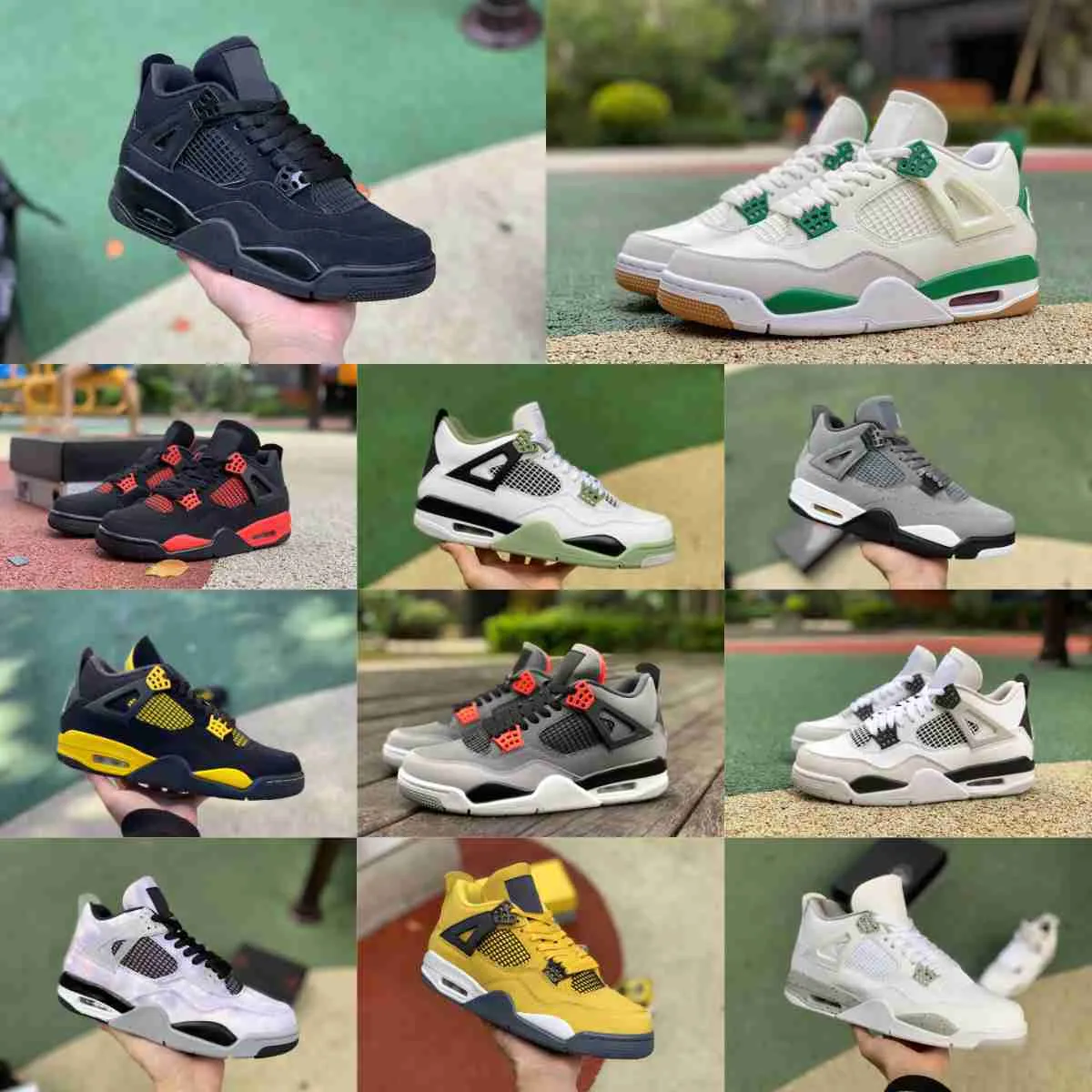 

jumpman pine green 4 4s basketball shoes mens women infrared game royal jordens military black cat blue retros red thunder violet ore seafoa