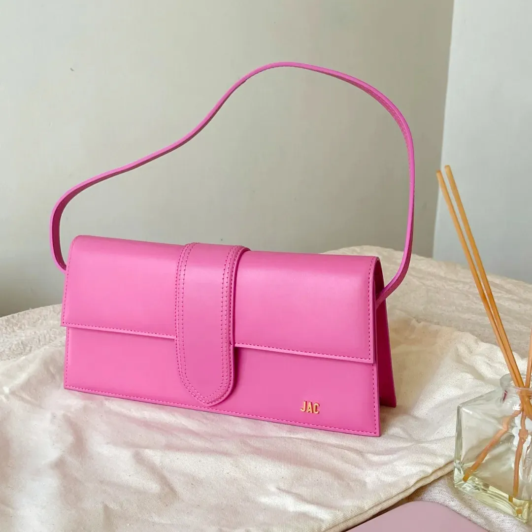 

classic jq le bambino luxurys baguette bag designer womens mens clutch shoulder envelope totes crossbody handbag genuine leather classic fla