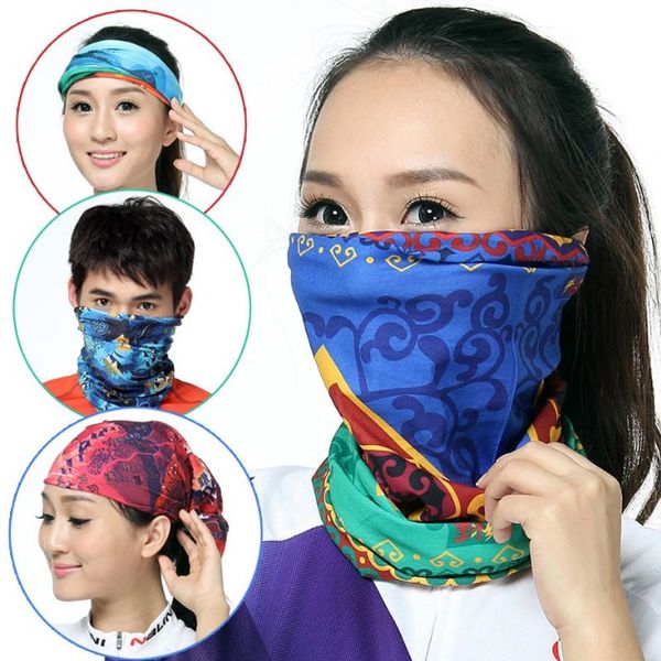 2pcs Set Face Covering Neck Gaiters for Kids Balaclava Rave Bandanas Headband Summer Neck Gaiter Color 33