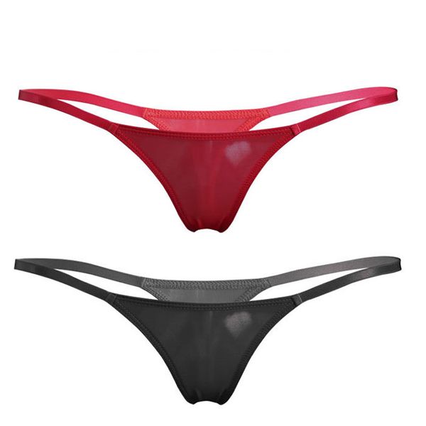 US Women Mesh See Through Panties Backless Garters Thong Underwear Mini G-string