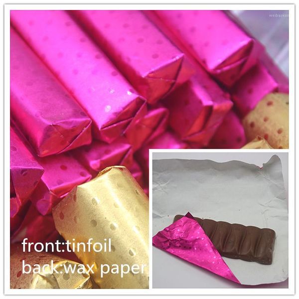 500pcs Square Candy Paper Sweets Chocolate Lolly Foil Wrappers Confectionary