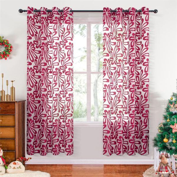 cortinas de dormitorio de navidad