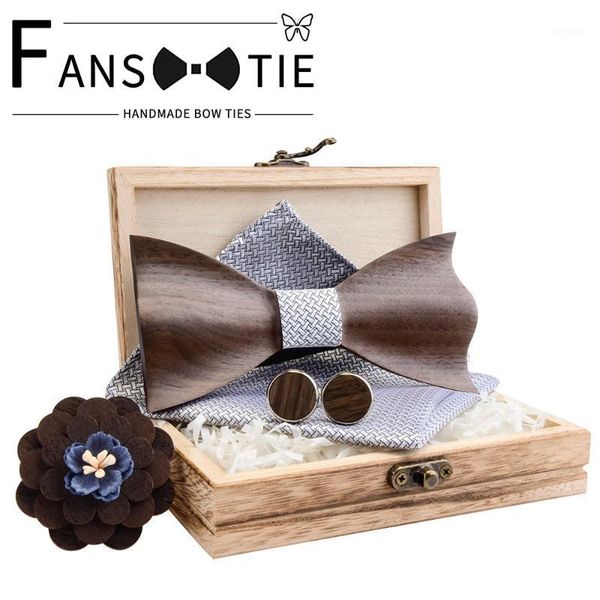 Best M Mens Tie Wedding Slim Wood Bow Tie Wooden Cravat Formal Tie Party Tie