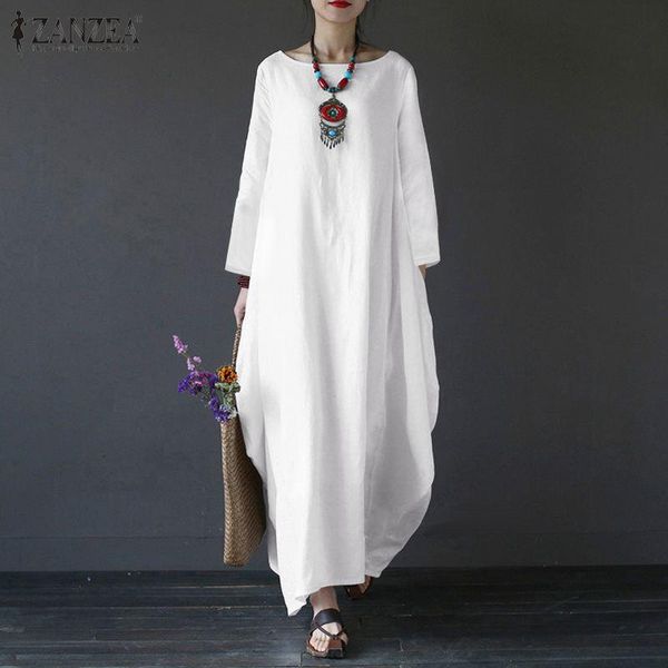talla mini ZANZEA muselina Camisa de manga larga para mujer