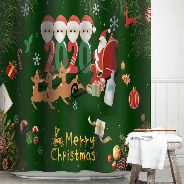 cortinas de ducha de navidad