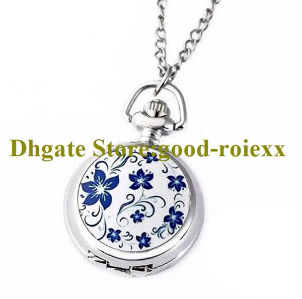 Fatto a mano Collana di fiori secchi Palla Di Vetro Blu Farfalla Collana Fatto a mano Collana di fiori secchi Palla Di Vetro Blu Farfalla Collana