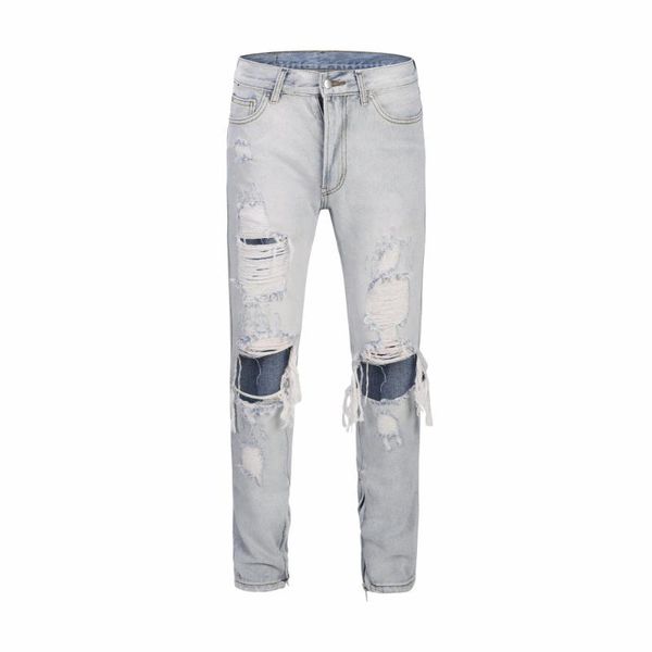 black jeans pant damage