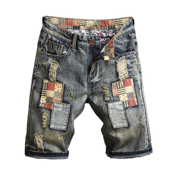 ripped jeans shorts mens