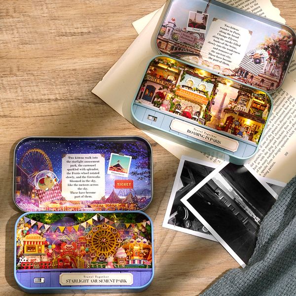 Miniatur Garten Box Kit Outdoor Szene Landschaft 1:12 Dollhouse Zubehör