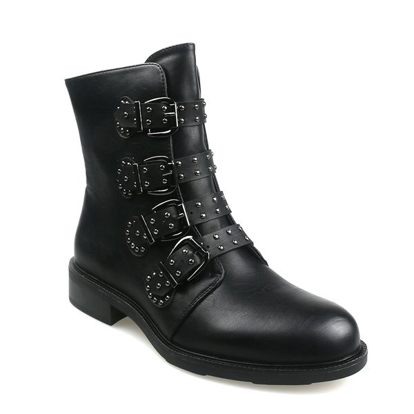 boots à boucles femme