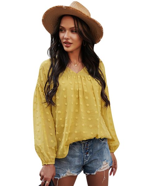 yellow blouses for ladies