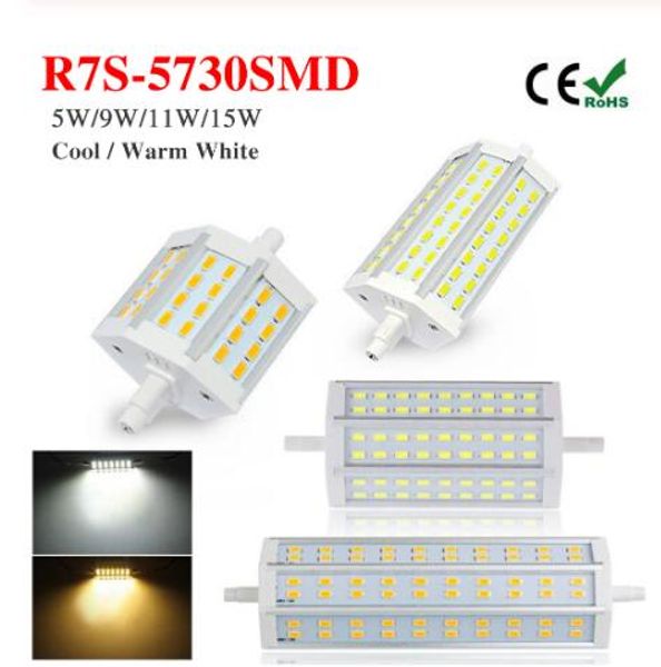 R7S LED Flood Light Corn Bulb 78mm//118mm//135mm Replacement for Halogen Lamp 220V
