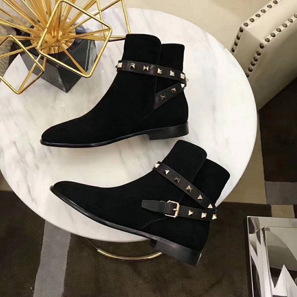 bottines pointues plates