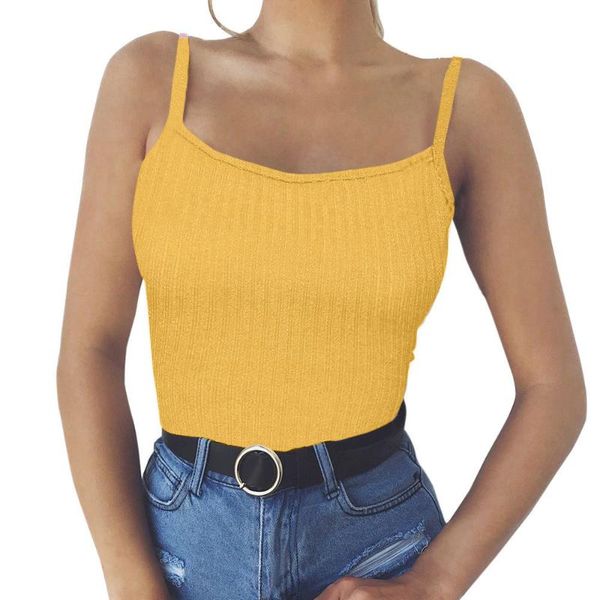 yellow spaghetti top