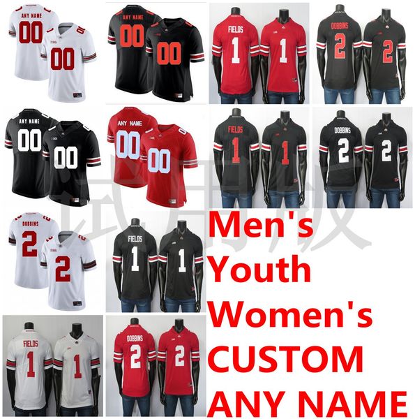 ohio state buckeyes custom football jersey