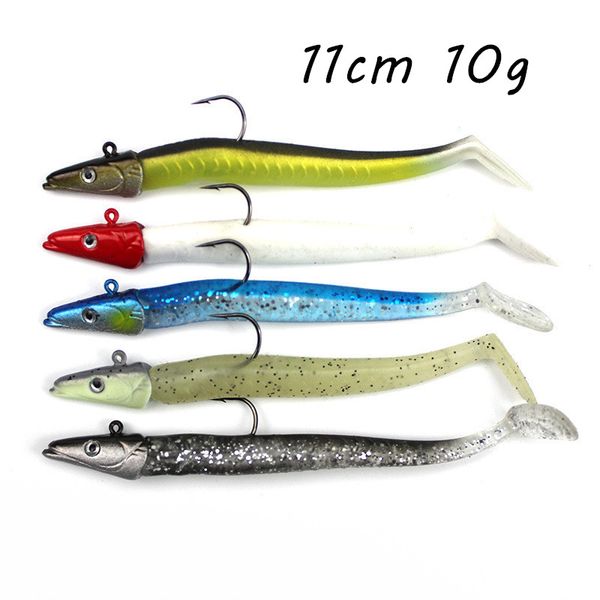 Sea Fishing Worms 50 Pcs Artificial Fishing Lures Soft Silicone Fishing Bait Simulation Wedge Lures
