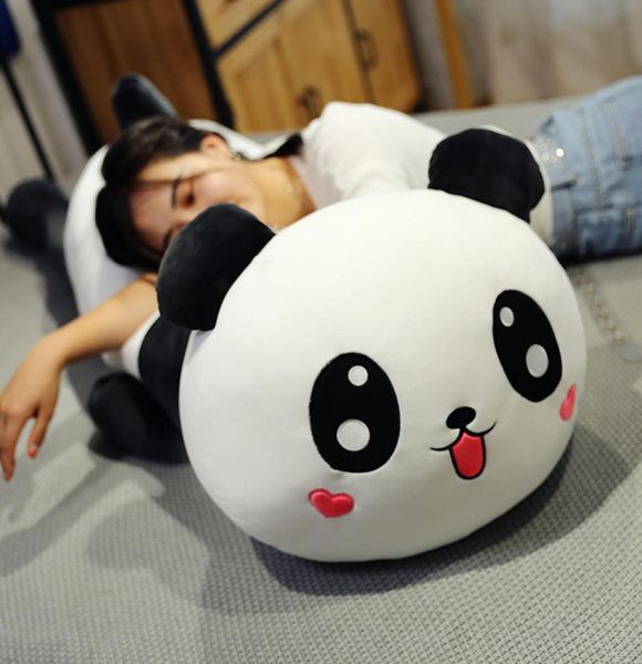 60140cm Nouveaux jouets en peluche Kawaii Panda géant Poupées Jouets animaux mignons Coussin d'oreiller en peluche doux Garçons Filles Bithday Cadeaux de Noël 4431906