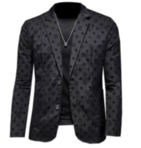 6036L haute qualité concepteur hommes costume pile revêtement lettre noir affaires luxe hommes blazer veste