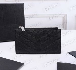 607915 Top purse design fashionable Small card holder package storage wallet wallets business clip coin classic style easy to put into pocket 13-8