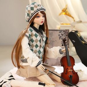 60 cm BJD Doll 1/3 MJD Girl Designer Toy Designer Rotation Bicolor Eyes Doll a une bonne masse corporelle comme cadeau pour les enfants 240517