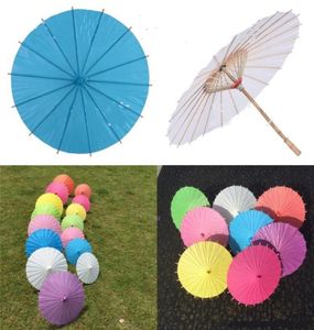 60 cm Chinese JapansePaper Parasol Paper Umbrella for Wedding Bridesmaids Party Favors Summer Sun Shade Kid Size6765111