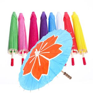 60 cm DIY Bamboo Paper Paraplu Craft Ollen Papier Paraplu Blanco Bruid Bruiloft Kinderen Painting Graffiti Kindergarten 8 Kleur 0507