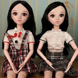 60cm muñeca parpadeando ojos guiñando 13 bjd con ropa para niñas muñecas para niñas regal de juguete 240403