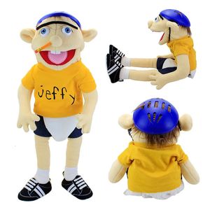 60 cm grappig Jeffy Feebee Puppets Kinderen Soft Doll Talk Show Party Props Christmas Doll Plush Toys Hand Puppet Kids cadeau 240329