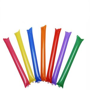 60cm Inflables palos de animadoras juguetes Fabricante de ruido Barra de alegrías colorida Barra de combustible suministros para fiestas palos de alegría inflables 2054 E3